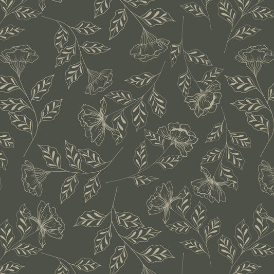 Ella Wallpaper (Forest) from The Wynona Collection