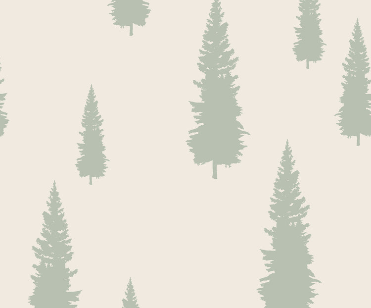 Douglas Fir Tree (Mint) Wallpaper