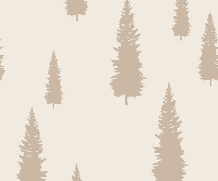 Douglas Fir Tree (Mocha) Wallpaper