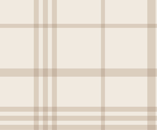 Vintage Plaid (Mocha) Wallpaper