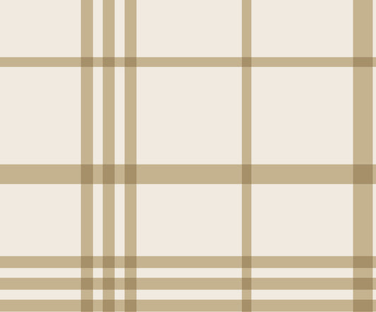 Vintage Plaid (Ochre) Wallpaper